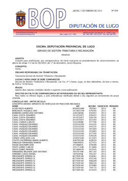 EXCMA. DEPUTACI&Oacute;N PROVINCIAL DE LUGO