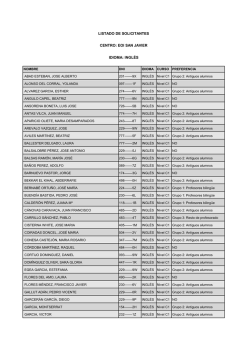 4 de junio a las 15 h.