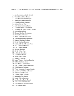 BECAS V CONGRESO INTERNACIONAL DE ENERG&Iacute;AS