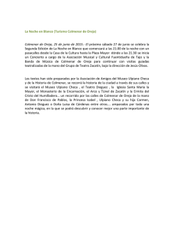 La Noche en Blanco (Turismo Colmenar de Oreja) Colmenar de
