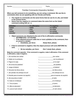 Direct and Indirect Object Pronouns