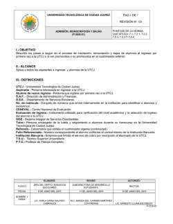 Control de Documentos - Ju&aacute;rez - Universidad Tecnol&oacute;gica de