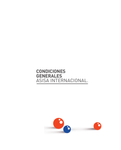 CONDICIONES GENERALES ASISA INTERNACIONAL.