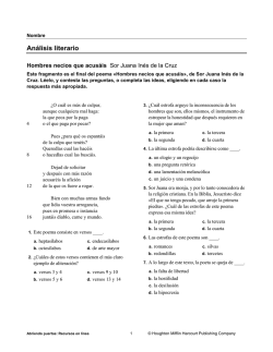 An&aacute;lisis literario