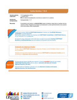 Carta tecnica nominas