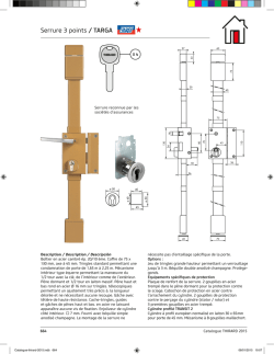 Serrure 3 points / TARGA