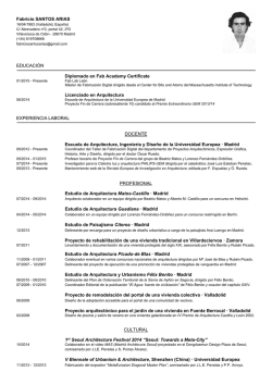 Fabricio SANTOS ARIAS EDUCACI&Oacute;N Diplomado en Fab Academy