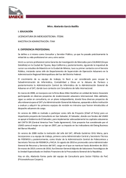 Mtro. Abelardo Garc&iacute;a Badilla I. EDUCACI&Oacute;N