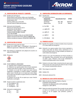 msds gasolina