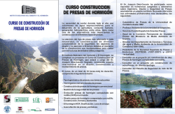 CURSO CONSTRUCCION DE PRESAS DE HORMIG&Oacute;N