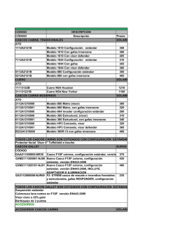 Lista de Precios MSA 2015 Cascos de Bomberos y Accesorios.xlsx