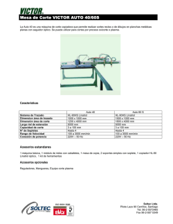 Mesa de Corte VICTOR AUTO 40/60S - Intranet