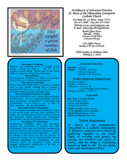 Archdiocese of Galveston Houston St. Mary of the Immaculate