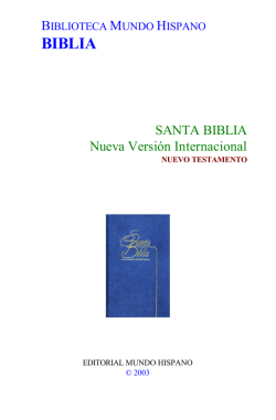 Santa Biblia Nueva Versi&oacute;n Internacional