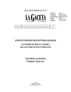 ALCANCE DIGITAL N&deg; 11 a La Gaceta N&deg; 23 de la fecha 03 02 2016