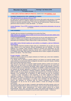 Resumen de prensa