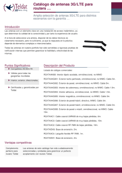 Cat&aacute;logo de antenas 3G/LTE para routers &hellip;