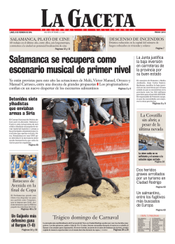 8 febrero : PRIMERA : Primera : P&aacute;gina 1