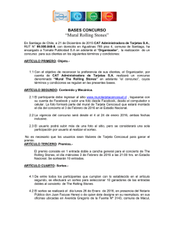 BASES DE PROMOCI&Oacute;N - Tarjeta Cencosud