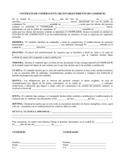 contrato de compraventa de establecimiento de comercio