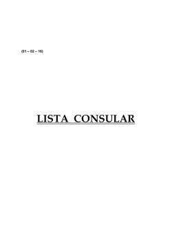 LISTA CONSULAR
