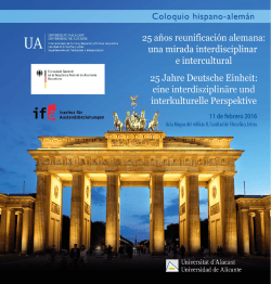 Programa - Deutsche Vertretungen in Spanien