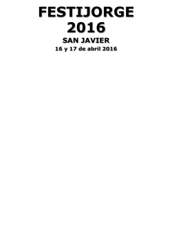 Primera Info FestiJorge 2016
