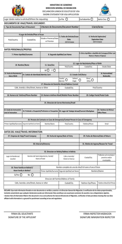 datos personales/profile: firma del solicitante signature of the
