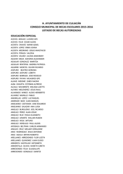 Lista completa de becados - H. Ayuntamiento de Culiac&aacute;n