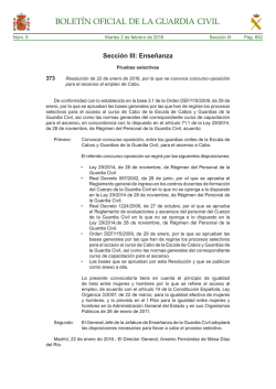 convocatoria Cabo 2016