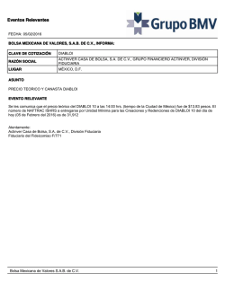 Eventos Relevantes - Ciudad de M&eacute;xico