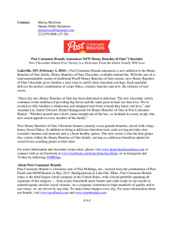 Contact: Marisa Morrison Hunter Public Relations