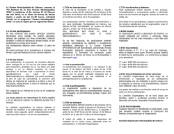 La Ilustre Municipalidad de Cabrero, convoca al "D&eacute;cimo Tercer