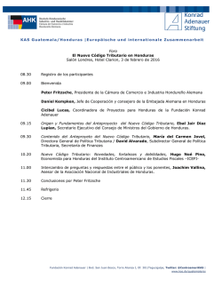 NUEVO CODIGO TRIBUTARIO EN HONDURAS - Konrad