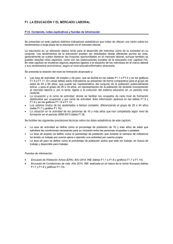 F1. LA EDUCACI&Oacute;N Y EL MERCADO LABORAL &bull; &bull;