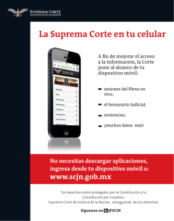 campa&ntilde;a celular - Suprema Corte de Justicia de la Naci&oacute;n