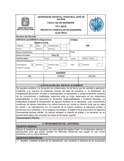 009 - &Aacute;lgebra Lineal - Universidad Distrital Francisco Jos&eacute; de