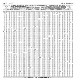 Lotto - The San Juan Daily Star