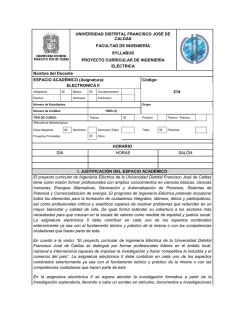 Electronica II - Universidad Distrital Francisco Jos&eacute; de Caldas