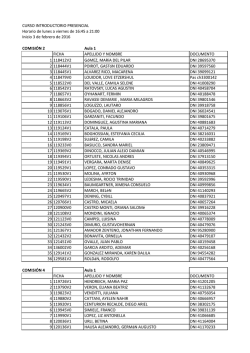 Comisiones turnos Tarde