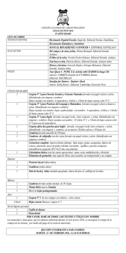 Cuarto grado - Colegio Las Lomas de Carlos Spegazzini