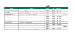 Listado de operadores al por mayor de gases licuados del