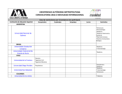 universidad aut&oacute;noma metropolitana convocatoria 2016