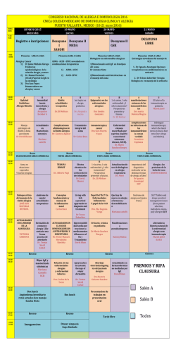 PREMIOS Y RIFA CLAUSURA Sal&oacute;n A Sal&oacute;n B Todos