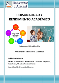 PERSONALIDAD RENDIMIENTO ACAD