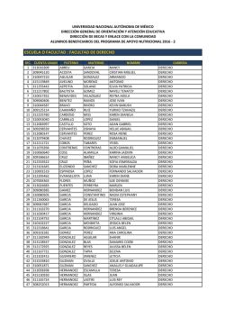 ESCUELA O FACULTAD : FACULTAD DE DERECHO