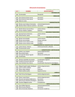 Directorio Extensiones