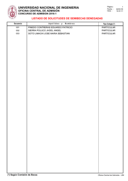 Solicitudes de Semibeca Denegadas