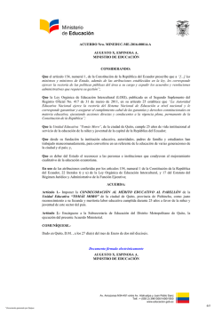 ACUERDO Nro. MINEDUC-ME-2016-00014