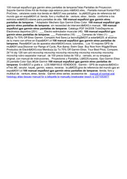 100 manual espa&Atilde;&plusmn;ol gps garmin etrex pantallas